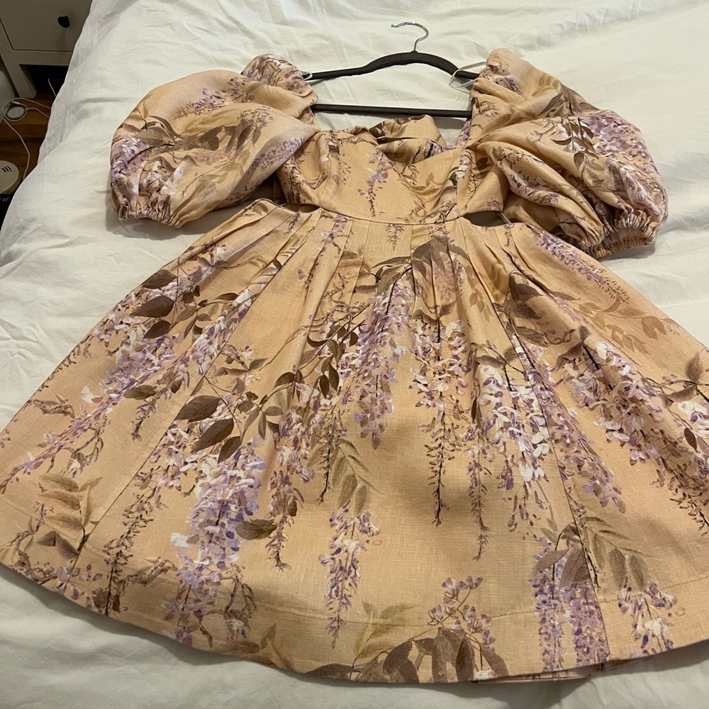 Like New Zimmerman Rosa Cutout Mini Dress